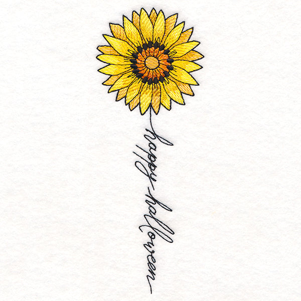 Happy Halloween Bloom Sunflower