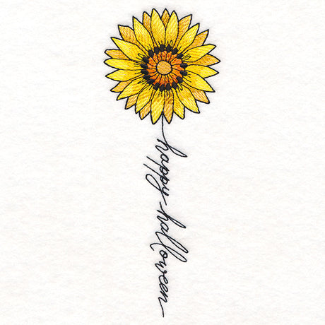 Happy Halloween Bloom Sunflower