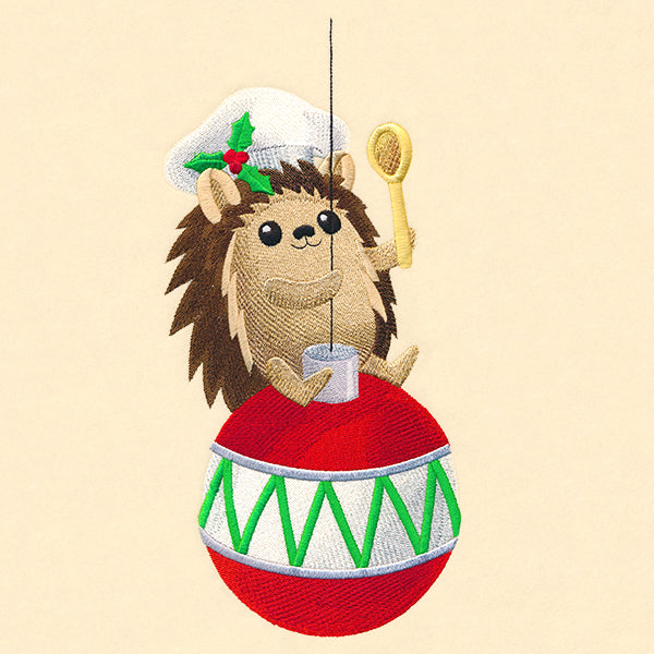 Christmas Chef Hedgehog