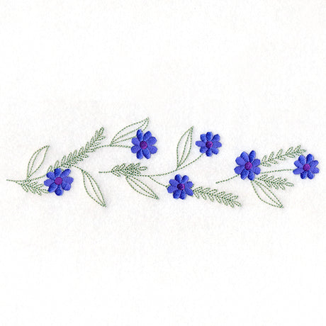 Sweet Delicate Flowers Border