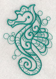 Doodle Seahorse