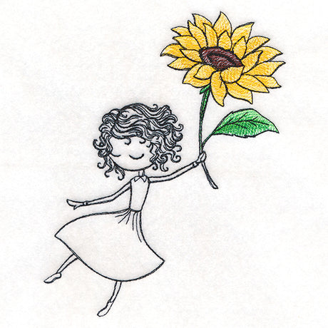 Autumn Breeze Beauty with Sunflower