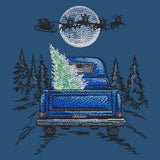 Santa's Flight Retro Truck Scene