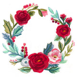 Christmas Floral Wreath in Watercolor