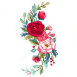 Christmas Floral Spray in Watercolor