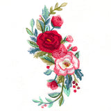 Christmas Floral Spray in Watercolor
