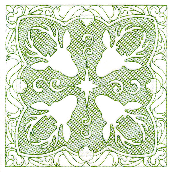 Christmas Traditions - Reindeer (Trapunto)