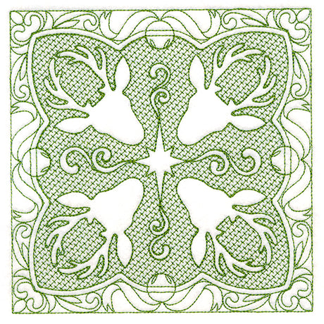 Christmas Traditions - Reindeer (Trapunto)