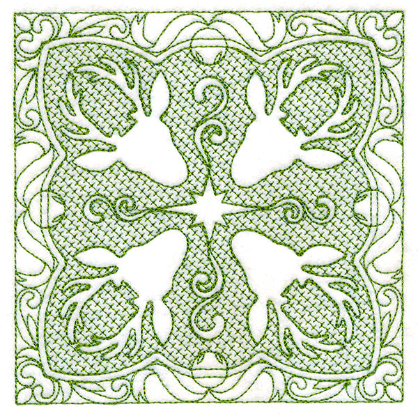 Christmas Traditions - Reindeer (Trapunto)