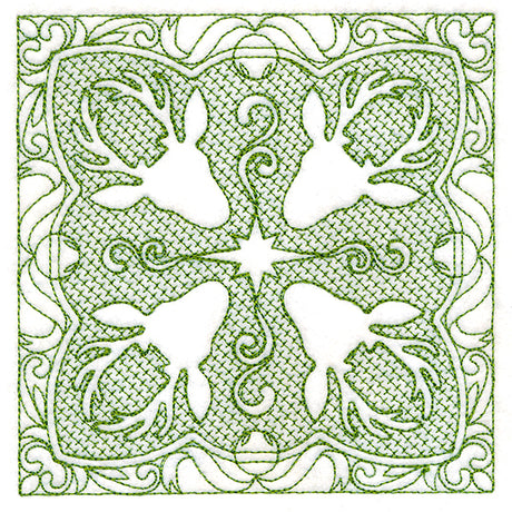 Christmas Traditions - Reindeer (Trapunto)