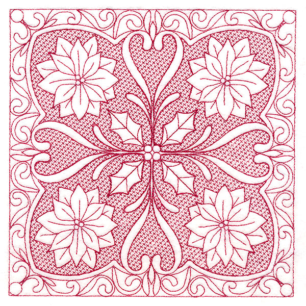 Christmas Traditions - Poinsettia (Trapunto)