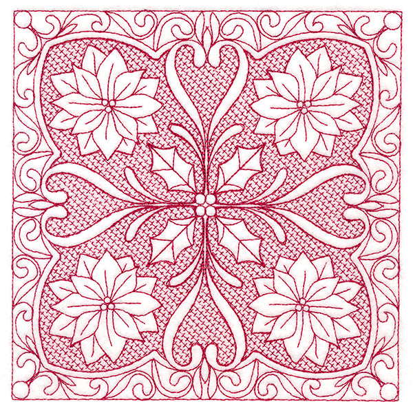 Christmas Traditions - Poinsettia (Trapunto)