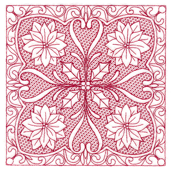 Christmas Traditions - Poinsettia (Trapunto)