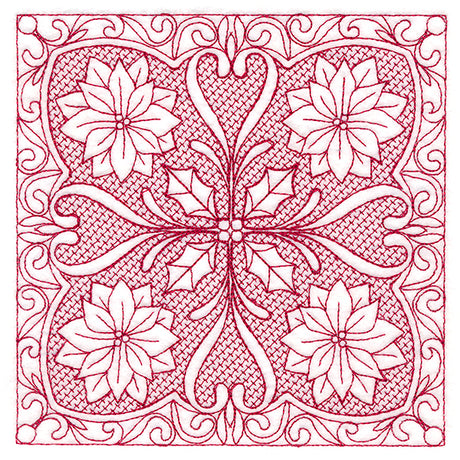 Christmas Traditions - Poinsettia (Trapunto)