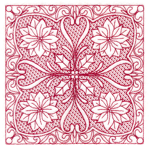 Christmas Traditions - Poinsettia (Trapunto)