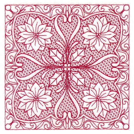 Christmas Traditions - Poinsettia (Trapunto)