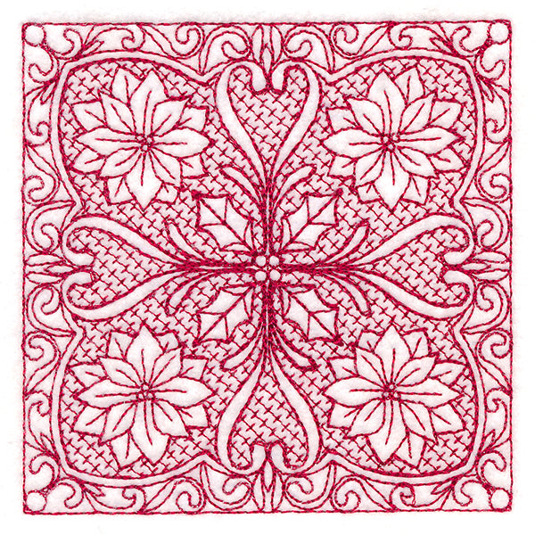 Christmas Traditions - Poinsettia (Trapunto)