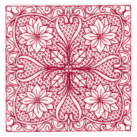 Christmas Traditions - Poinsettia (Trapunto)