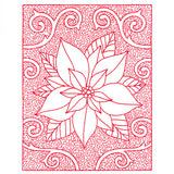 Filigree Christmas Poinsettia (Trapunto)