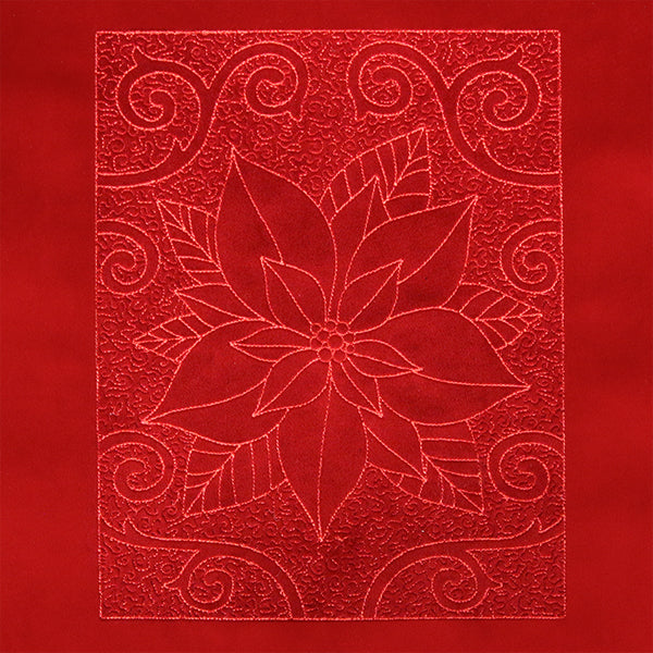 Filigree Christmas Poinsettia (Trapunto)