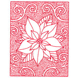 Filigree Christmas Poinsettia (Trapunto)