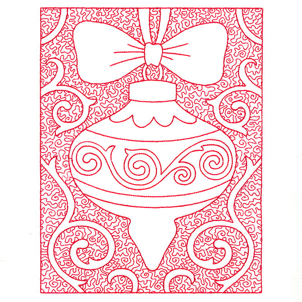 Filigree Christmas Ornament (Trapunto)