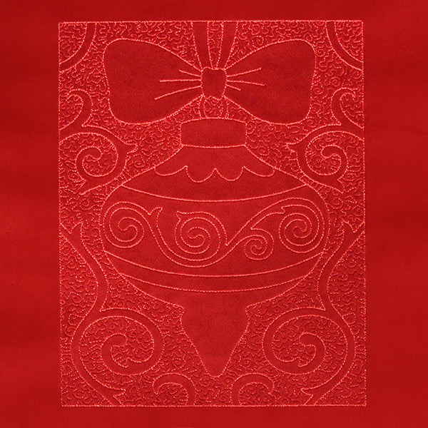 Filigree Christmas Ornament (Trapunto)