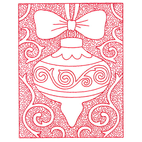 Filigree Christmas Ornament (Trapunto)