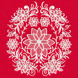 Exquisite Poinsettia Feature (Whitework)
