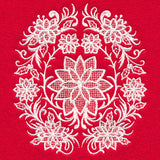 Exquisite Poinsettia Feature (Whitework)
