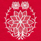 Exquisite Poinsettia Accent (Whitework)