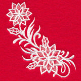 Exquisite Poinsettia Curve (Whitework)
