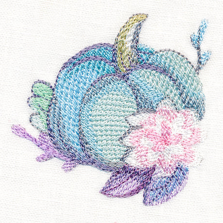 Sweet Pumpkin and Succulent in Watercolor