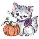 Darling Kitty with Pumpkin