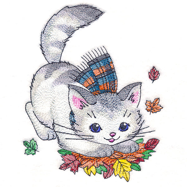 Cozy Kitty with Scarf