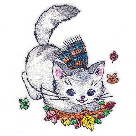 Cozy Kitty with Scarf