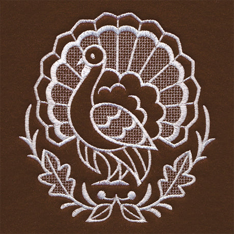 Exquisite Thanksgiving Accent (Whitework)