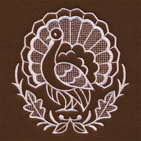 Exquisite Thanksgiving Accent (Whitework)