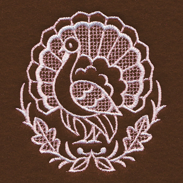 Exquisite Thanksgiving Accent (Whitework)
