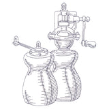 Kitchen Etchings - Salt and Pepper Grinders