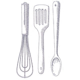 Kitchen Etchings - Cooking Utensils