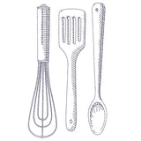 Kitchen Etchings - Cooking Utensils