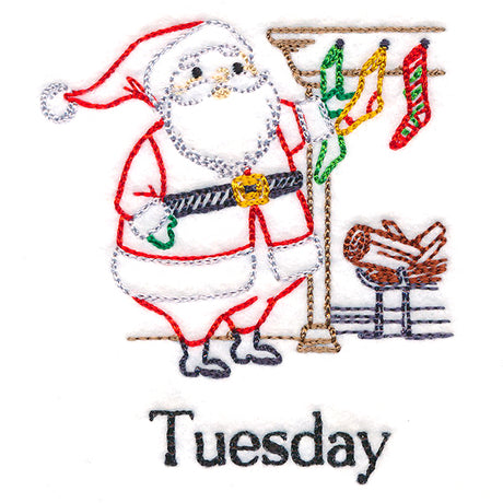 Stocking-Hanging Santa on Tuesday (Vintage)