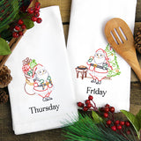 Cookie-Eating Santa on Friday (Vintage)