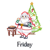 Cookie-Eating Santa on Friday (Vintage)