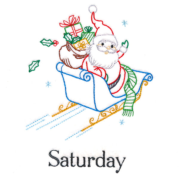 Sleigh-Riding Santa on Saturday (Vintage)