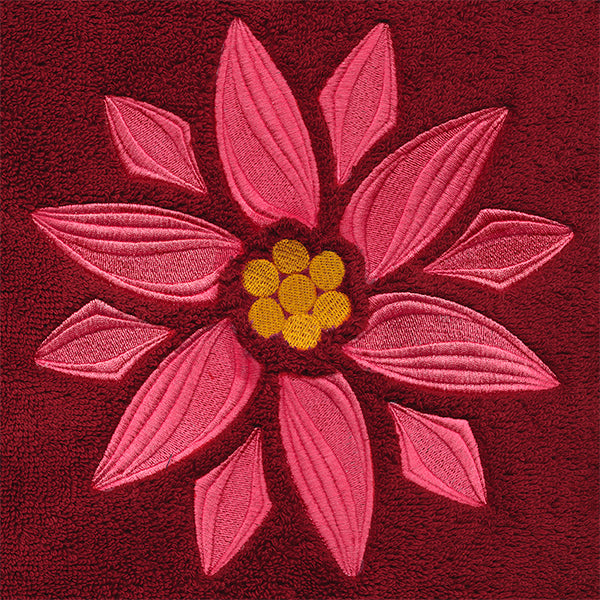 Swirling Christmas Poinsettia