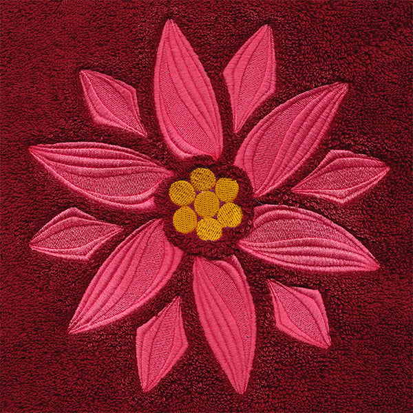 Swirling Christmas Poinsettia