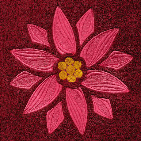 Swirling Christmas Poinsettia