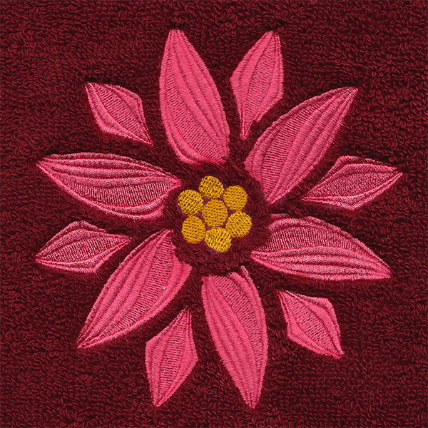 Swirling Christmas Poinsettia